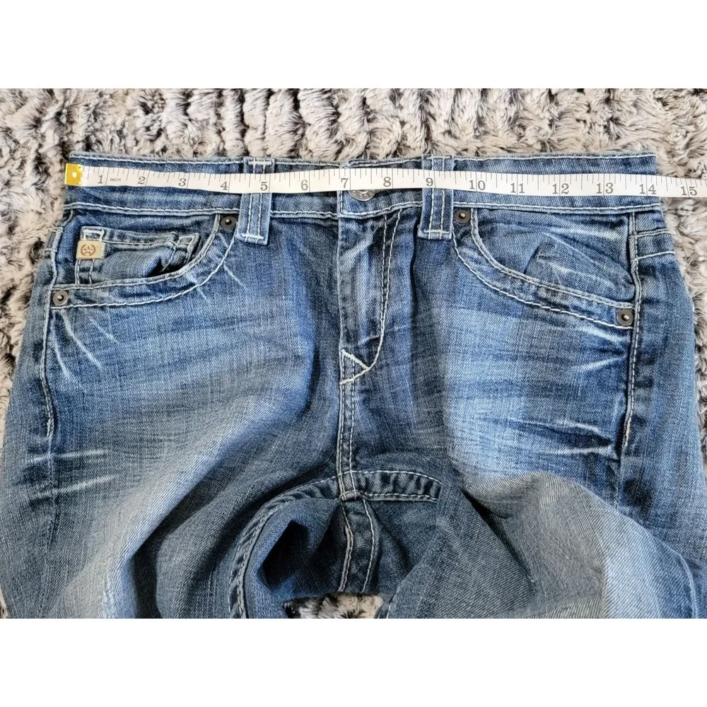 Big Star Denim‎ Jeans Women Size 26R Bootcut Medium Wash Distressed